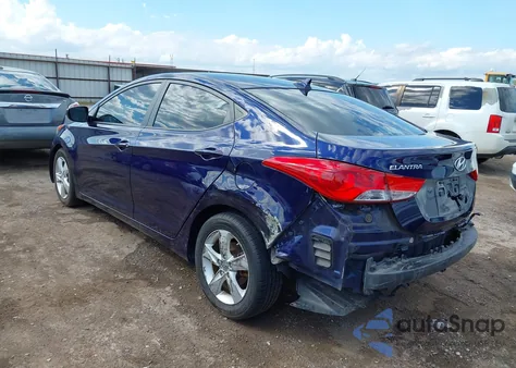 2013 Hyundai Elantra Gls from USA, damaged, VIN 5NPDH4AE0DH445567